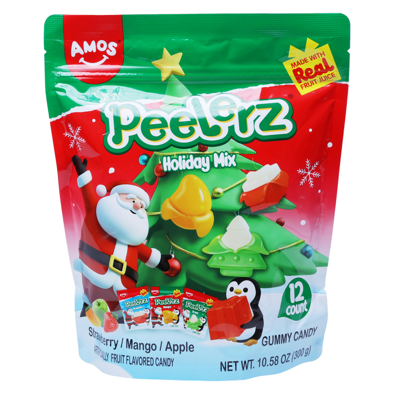 Amos Peelerz Gummy Holiday Multipack, 12ct