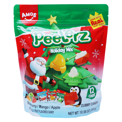 Amos Peelerz Gummy Holiday Multipack, 12ct