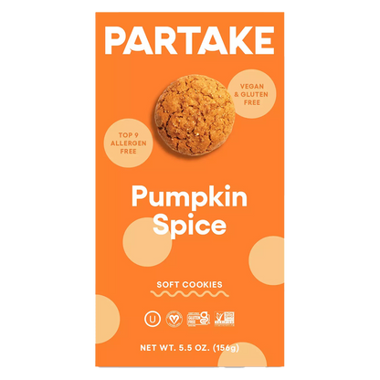 Partake Pumpkin Spice Soft Baked Cookies 5.5oz
