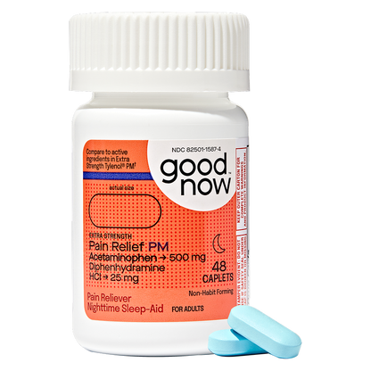 Goodnow PM Extra Strength Sleep Aid & Pain Reliever Acetaminophen 48 Caplets