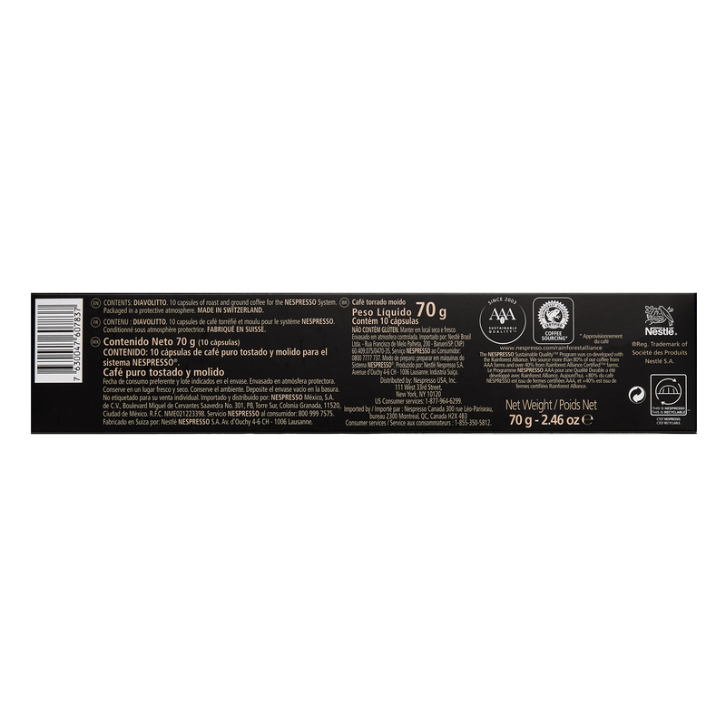 Nespresso Vertuo Diavolitto Capsules 10ct 1.35oz