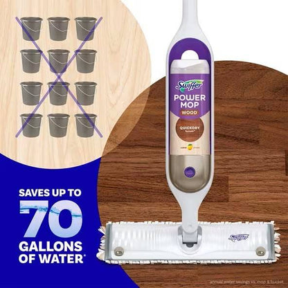 Swiffer Lemon Power Mop Wood Quick Dry Wood Floor Cleaning Solution