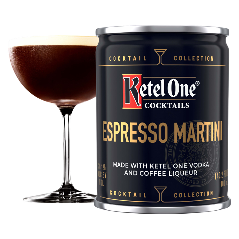 Ketel One Espresso Martini Cocktail (Made with Ketel One Vodka), 100 mL Cans, 4 Pack