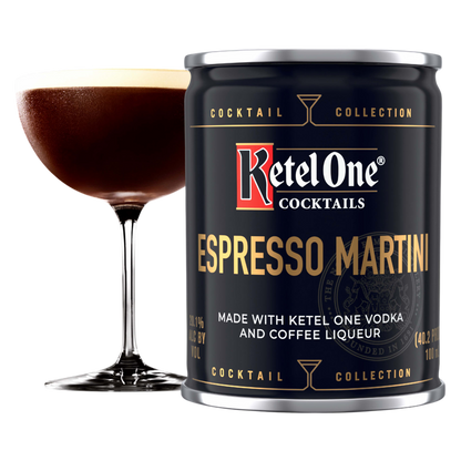 Ketel One Espresso Martini Cocktail (Made with Ketel One Vodka), 100 mL Cans, 4 Pack