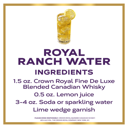 Crown Royal 750ml Gift Set w/ Flask