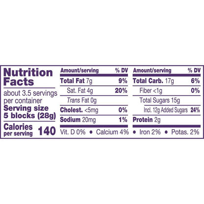 Cadbury Fruit & Nut Milk Chocolate Bar 3.5oz