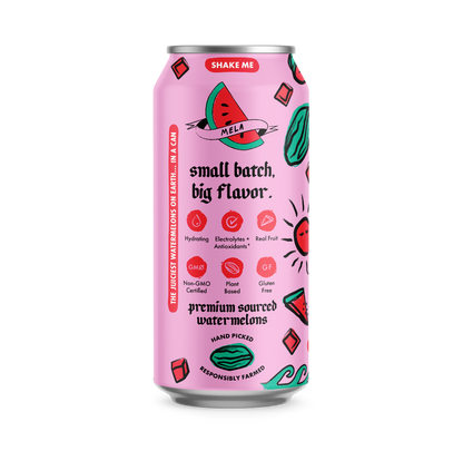 Mela Water Watermelon Passionfruit 16.9oz Can