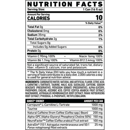 GHOST Energy Cherry Limeade 16oz Can