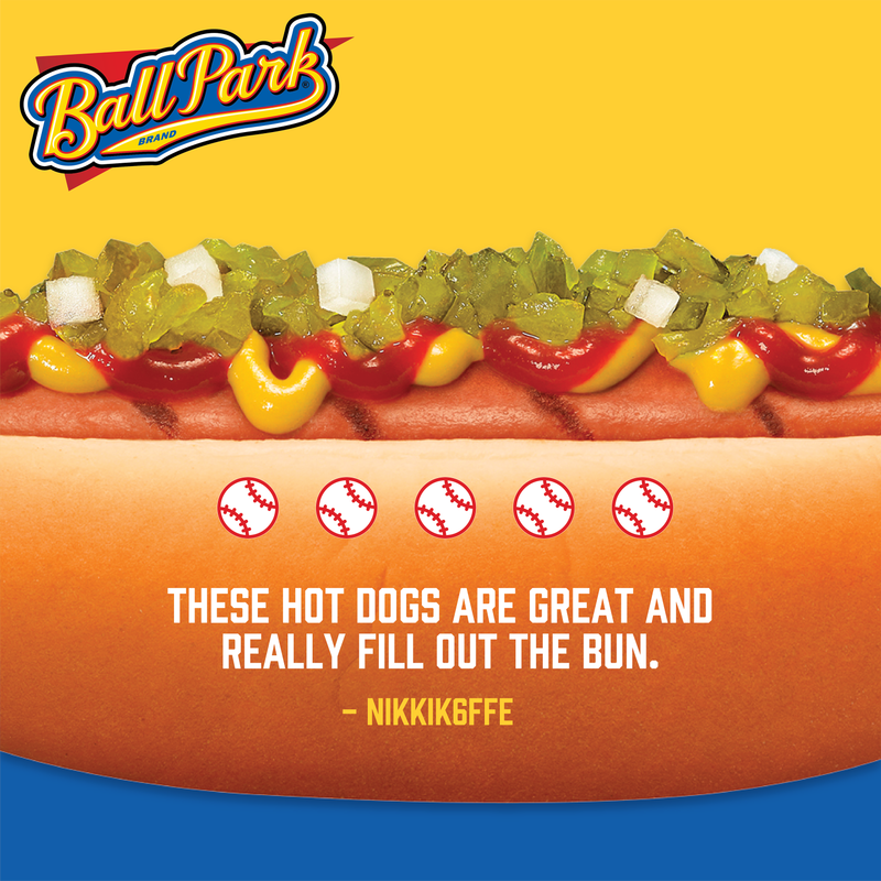 Ball Park Bun Size Beef Franks - 15oz/8ct