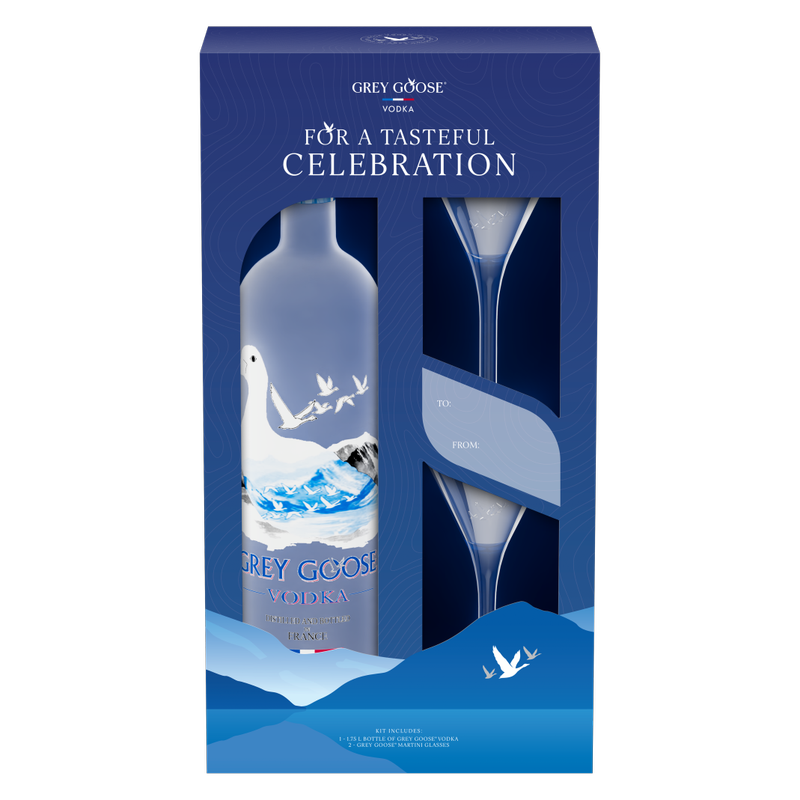 Grey Goose Vodka Gift Set 1.75L (80 Proof) - Grey Goose – BevMo! Grey Goose Vodka Gift Set 1.75L (80 Proof) - Grey Goose – BevMo!