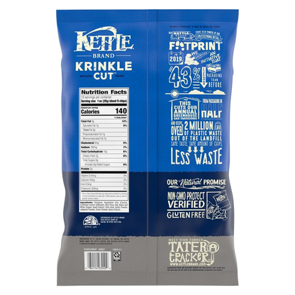 Kettle Brand Krinkle Cut Salt & Fresh Ground Pepper Potato Chips 13oz