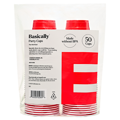 Basically 50ct Red Party Cups