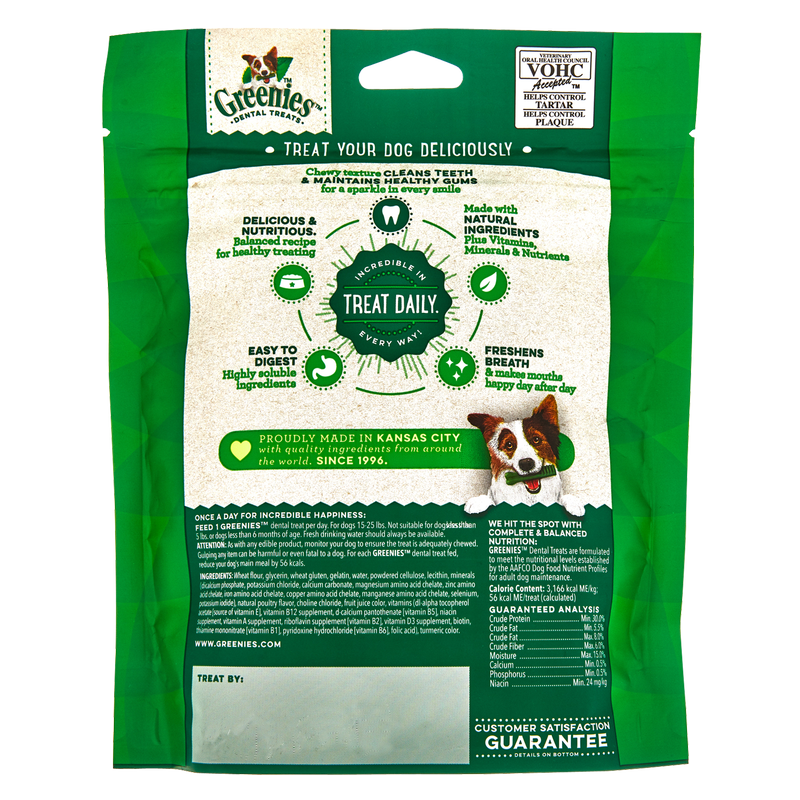 Greenies Original Dental Dog Treats Petite 10ct 6oz Bag Greenies