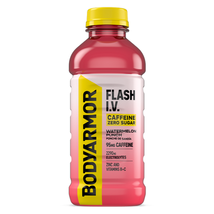 BODYARMOR FLASH I.V. Caffeine + Hydration Watermelon Punch 20oz Btl