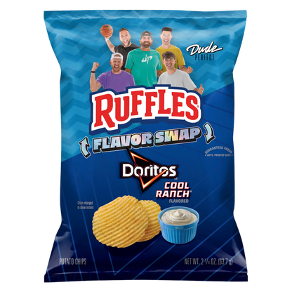Ruffles Potato Chips Doritos Cool Ranch, 8oz