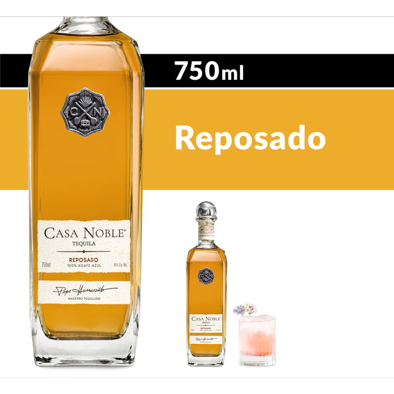 Casa Noble Reposado Tequila 750ml (80 Proof) - Casa Noble – BevMo! Casa Noble Reposado Tequila 750ml (80 Proof) - Casa Noble – BevMo!