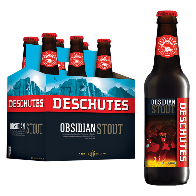 Deschutes Obsidian Stout 6pk 12pz Btl 6.4% ABV