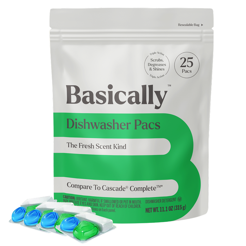 Basically 25ct Triple Action Dishwasher Pacs