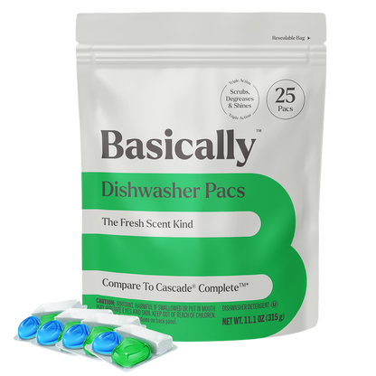 Basically 25ct Triple Action Dishwasher Pacs