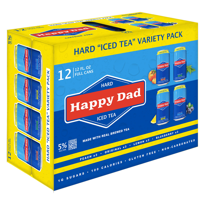 Happy Dad Hard Tea Variety Pack 12pk 12oz Can