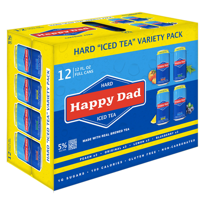 Happy Dad Hard Tea Variety Pack 12pk 12oz Can