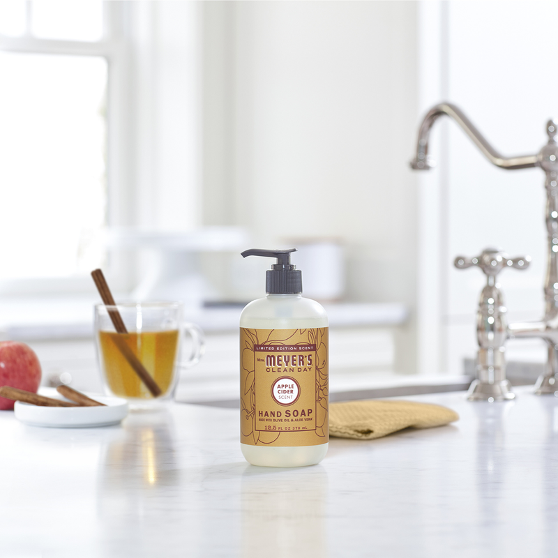 Mrs. Meyer's Clean Day Liquid Hand Soap, Apple Cider Scent, 12.5 Ounce Bottle