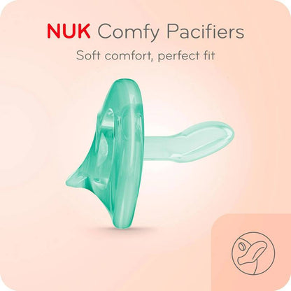 NUK Comfy™ Orthodontic Pacifiers, 0-6M, Neutral, Unisex, 3 Pack