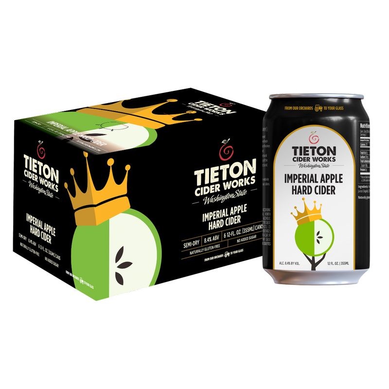 Tieton Cider Works Imperial Apple Cider 6pk 12oz Can 8.4% ABV