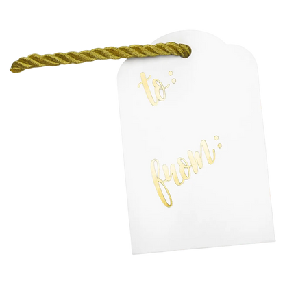 Clink Holographic Gold Dot Gift Bag, Medium