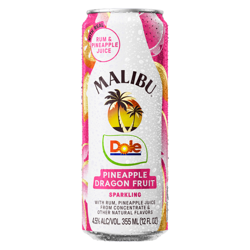 Malibu Dole Pineapple Dragon Fruit 12oz can
