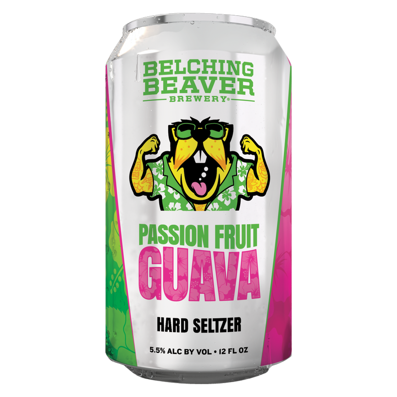 カワラハハコ Belching Beaver Passion Fruit & Guava Hard Seltzer 6pk 12oz Can