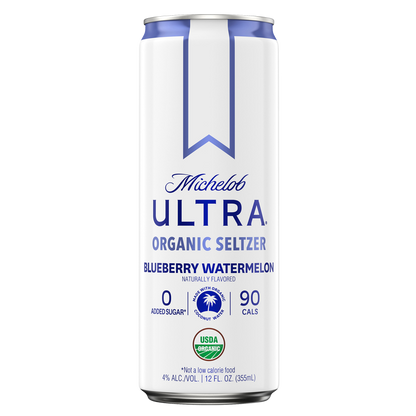Michelob Ultra Organic Seltzer Blueberry Watermelon Single 12oz Can 4.0% ABV