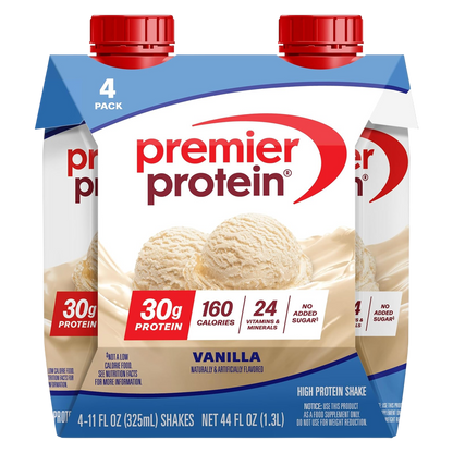 Premier Protein 30g Vanilla Protein Shake 4pk 11oz Ctn