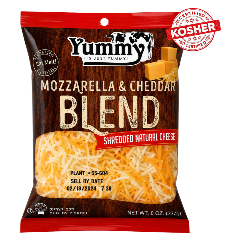 Yummy Shredded Mozzarella & Cheddar Cheese Blend - 8oz