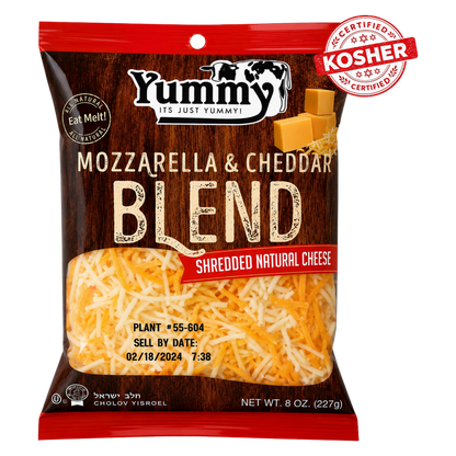 Yummy Shredded Mozzarella & Cheddar Cheese Blend - 8oz