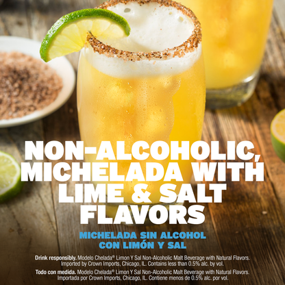 Modelo Chelada Limon Y Sal Non-Alcoholic 6pk 12oz Can