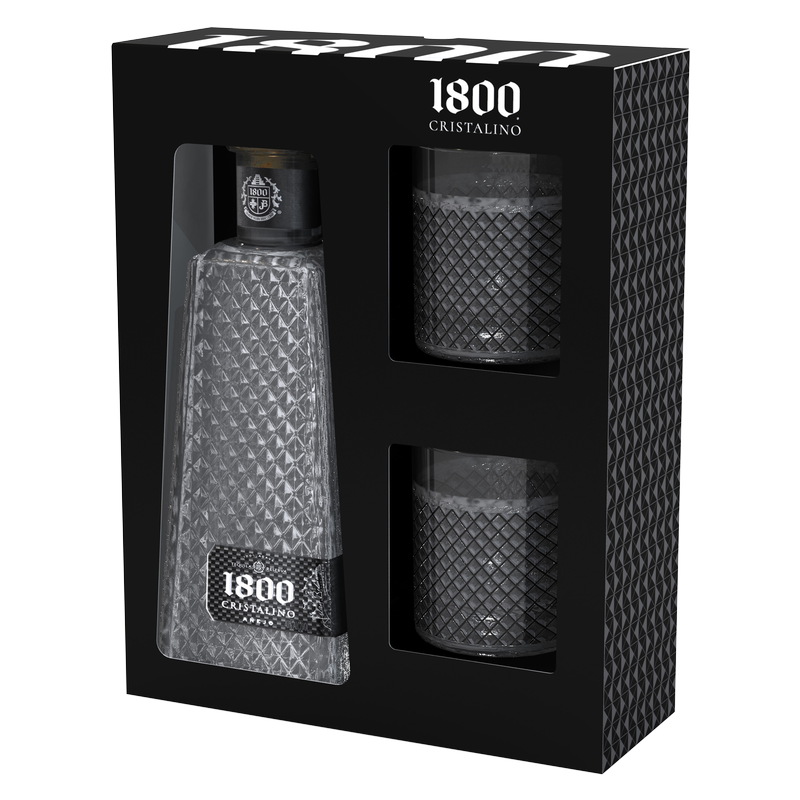 1800 Cristalino Tequila Gift Set 750ml