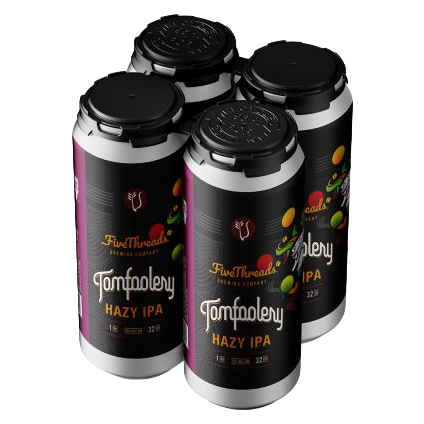 Five Threads Brewing Co. Tomfoolery Hazy IPA 4pk 16oz