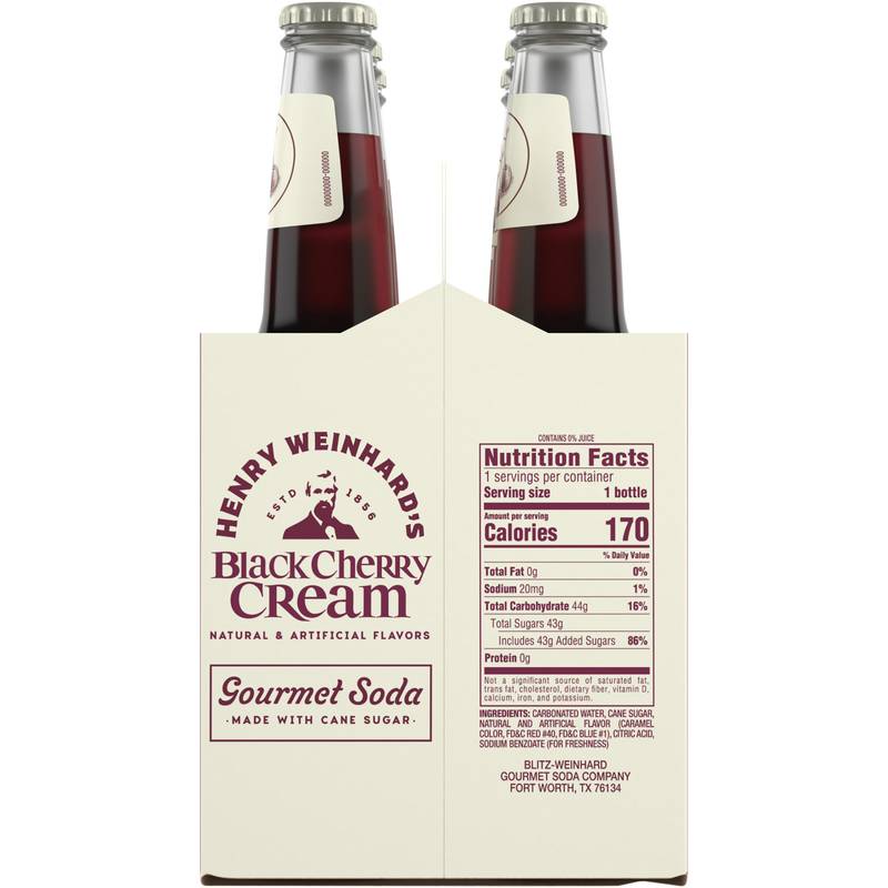 Henry Weinhard's Black Cherry 6pk 12oz Btl