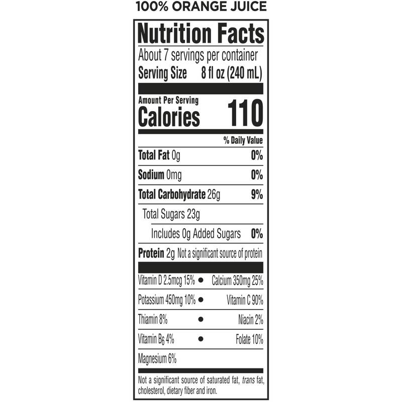 Simply Orange Juice With Calcium 52oz Btl