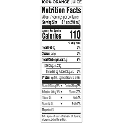 Simply Orange Juice With Calcium 52oz Btl