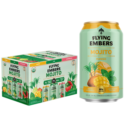 Flying Embers Organic Mojito Variety Pack 6pk 12oz Can 8% ABV