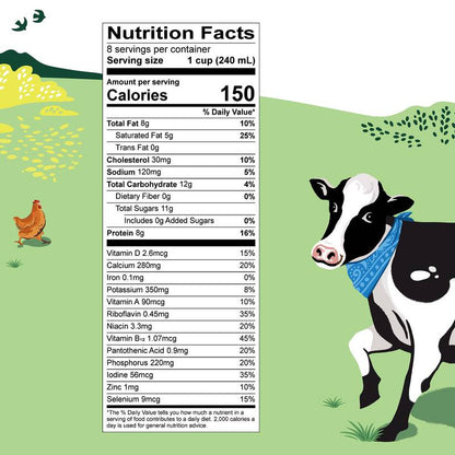 Organic Valley Whole Milk 1/2 Gallon