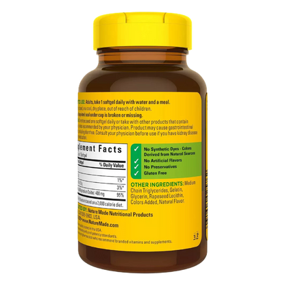 Nature Made 400mg Magnesium Softgels 60 ct