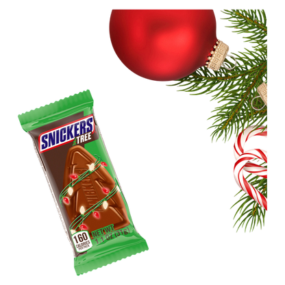 SNICKERS Trees Christmas Milk Chocolate Holiday Candy Bar, 1.1 oz