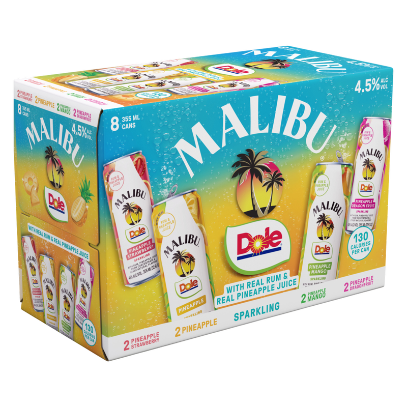 Malibu Dole Variety Pack 8pk 12oz Can