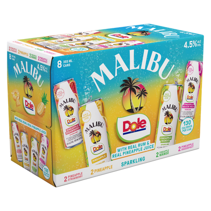Malibu Dole Variety Pack 8pk 12oz Can