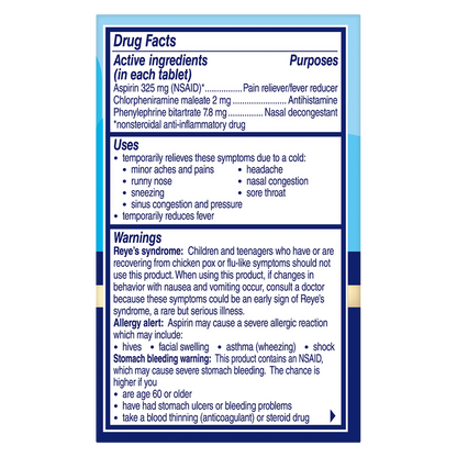 Alka-Seltzer Plus Powerfast Fizz Severe Cold Sparkling Original 24ct