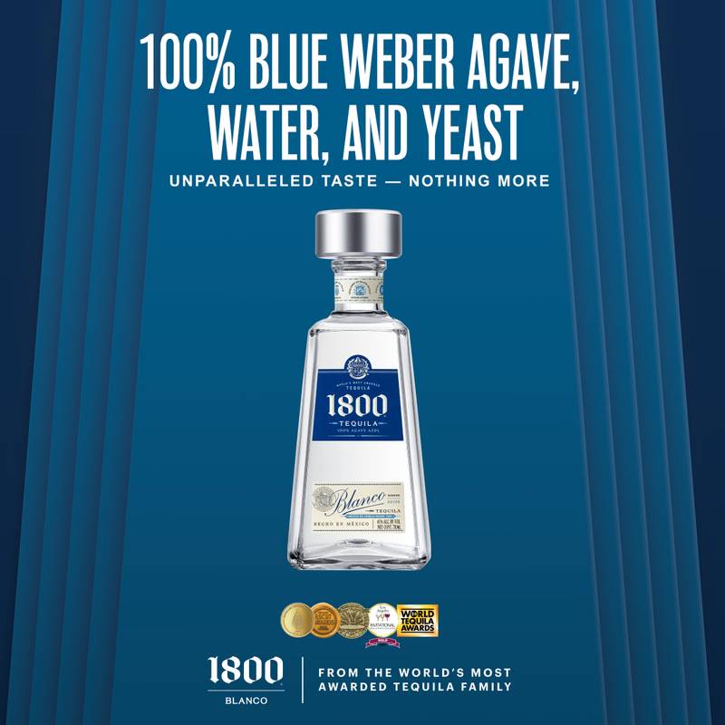1800 Tequila Blanco 750ml (80 Proof) - 1800 – BevMo!