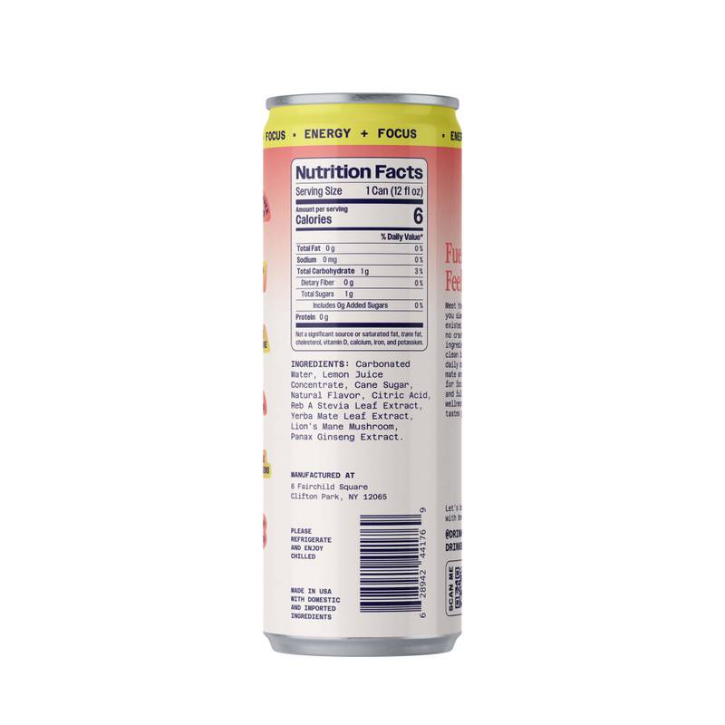 Benny Everyday Energy Peach Lychee 12oz Can